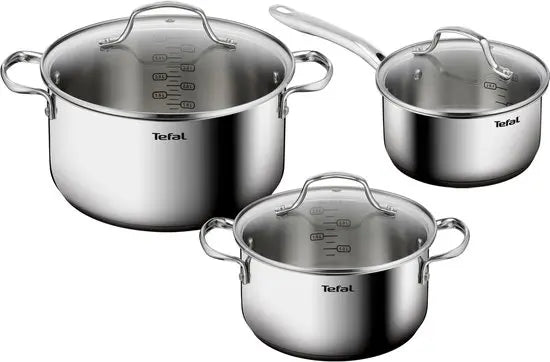 Tefal Infinite Kookpannenset 6-delig – 16/20/24 cm – Inductie – H816S625