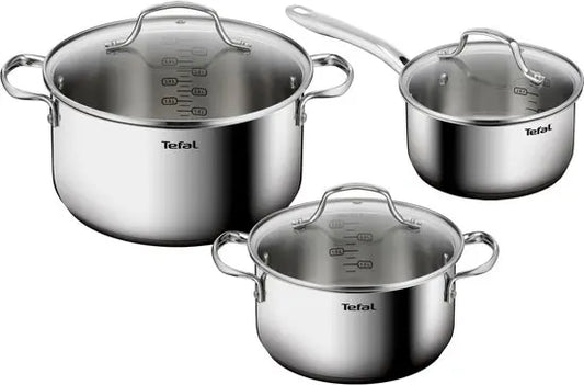 Tefal Infinite Kookpannenset 6-delig – 16/20/24 cm – Inductie – H816S625