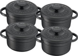 Tefal Pierre Gagnaire mini cocottes zwart - 0,3 l - set van 4