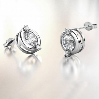 Yolora oorbellen met Swarovski kristal